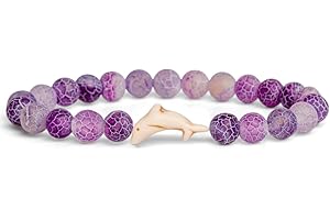 Fahlo Dolphin Tracking Bracelet, Elastic, supports FIU Marine Conservation, one size fits most for Men and Women