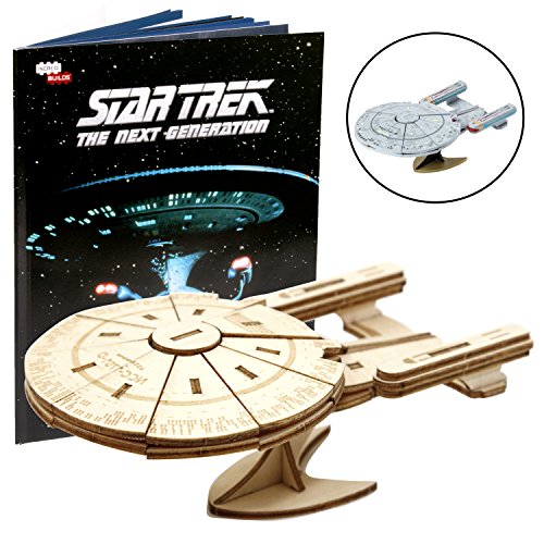 Star Trek The Next Generation: U.S.S. Enterprise Book and 3D Wood Model Kit - Build, Paint and Collect Your Own Wooden Model - Great for Kids and Adults, 12+ - 9