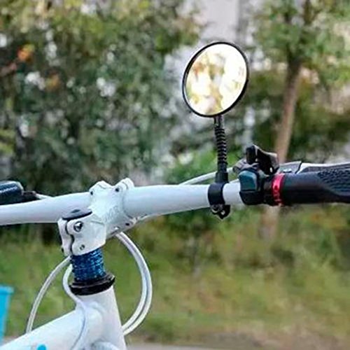 Witspace Adjustable Bicycle Handlebar Flexible Rear Back View Bike Rearview Mirror