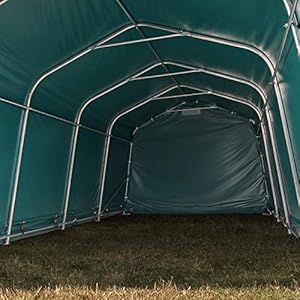 TOOLPORT Box Cavalli 3,3x6 m, Robusto Telo Verde in PVC ca. 550g/m², Protezione per Cavalli, Pecore, Riparo per Animali Marca: TOOLPORT TOOLPORT Box Cavalli 3,3x6 m, Robusto Telo Verde in PVC ca. 550g/m², Protezione per Cavalli, Pecore, Riparo per Animali