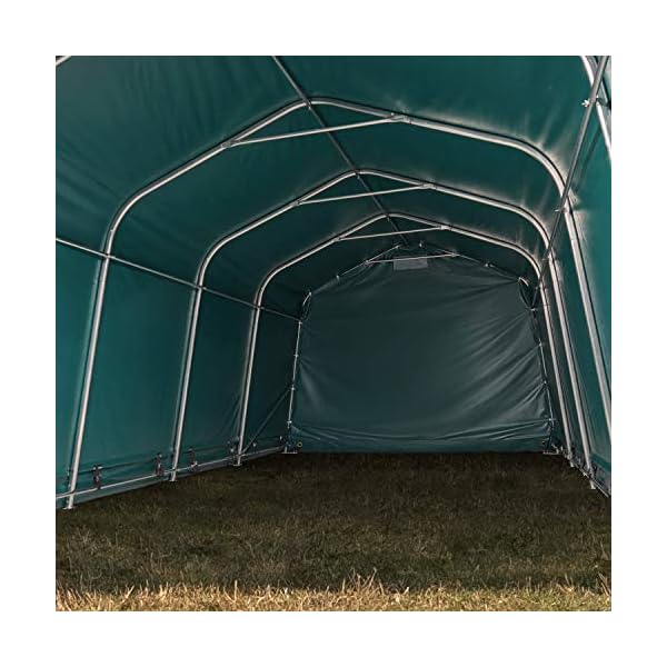 TOOLPORT Box Cavalli 3,3x6 m, Robusto Telo Verde in PVC ca. 550g/m², Protezione per Cavalli, Pecore, Riparo per Animali Marca: TOOLPORT TOOLPORT Box Cavalli 3,3x6 m, Robusto Telo Verde in PVC ca. 550g/m², Protezione per Cavalli, Pecore, Riparo per Animali