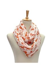Apparel: Wivily Soft Cotton Voile Fox Print Spring Scarves Scarf Shawl For Lady - White