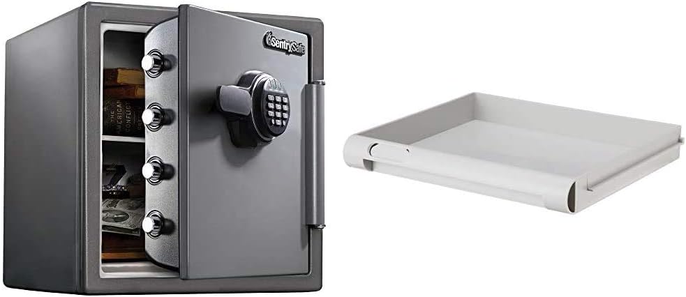 SentrySafe SF123ES Fireproof Safe with Digital Keypad 1.23 Cubic Feet,Black & 912 Tray Accessory, For SFW082 and SFW123 Fire Safes: Home Improvement