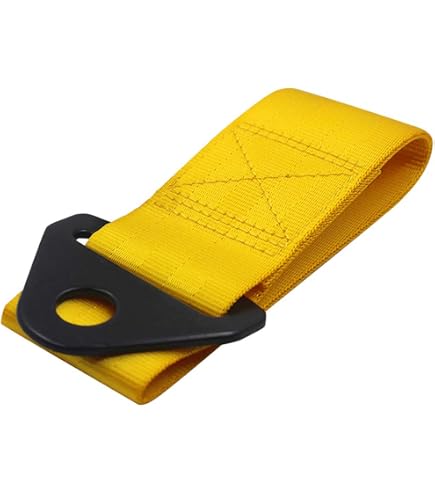 Kyostar Heavy Duty Racing Tow Strap - 8000lb Capacity Gold Edition For Bumper Recovery