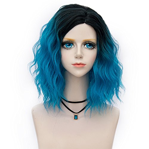 Probeauty Swinger Collection Two Tone Ombre Hair Party Costume Wigs Women Cosplay Wig Heat Resistant