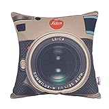 Monkeysell Printing Various Types of Vintage Camera Pattern Linen Personalized Cushion Sofa Home Decor Design Throw Pillow Case Cushion Covers Square 18 x 18 Inch