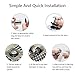 YZHI Drain Hair Catcher Shower Drain Hair Trap Shower Drain Tub Sink Drain Strainer 4 Compatible Rubber Rings (1-Set)