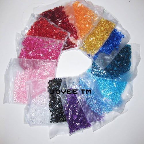 5000 Wedding Table Decoration Diamond Confetti - Mixed Colour - 4.5mm