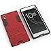 Xperia XA1 Case, CoverON Shadow Armor Series Modern Style Slim Hard Hybrid Phone Cover with Kickstand Case for Sony Xperia XA1 - Red