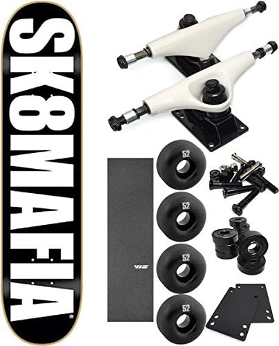 Sk8mafia Skateboards OG Logo Skateboard 8" x 32" Complete Skateboard - Bundle of 7 items