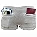 Clever Travel Companion Women's Underwear with Secret Pocket, Gray, Medium