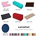 LuxUrux Bathroom Rugs Sets 2 Piece: Quick Dry, Soft Plush Anti-Slip, Super Absorbent. Includes Rectangular (31x20 inches) & U-Shaped Toilet Mat (20x20 inches) | Lavender