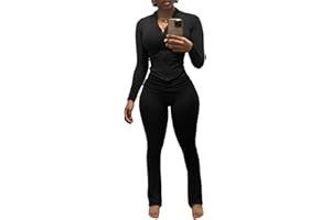 Nimsruc Two Piece Outfits For Women Workout Set Long Sleeve Tracksuit Zip Up Sweatsuits