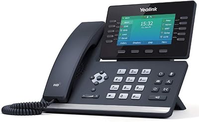 Yealink T54W IP Phone with Built-in Wi Fi 802.11ac Bluetooth 4.2 USB 2.0
