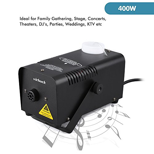 Virhuck 400Watt Portable Fog Machine With Wireless Remote Control, Smoke Machines For Parties