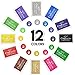 12 Color Craft Ink Pad Rubber Stamps Partner Set Washable for Stamping Teachers Kids Baby Prints Scrapbooking Fingerprinting Card Making