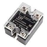 Uxcell Solid State Relay Module, SSR-25AA AC-AC 25A 80-250VAC/24V-380VAC