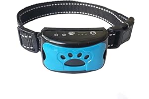 Edubark Collier Chien Anti-Bark Training Collar with 7-Level Sensitivity Auto Sound & Vibration Rechargeable Waterproof Fits 