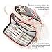 EASTHILL Large Capacity Pencil Case Pen Bag Pouch Holder Multi-Slot School Supplies for Middle High School Office College Teen Girl Adult Simple Storage Big Plaid