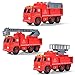 Take Apart Fire Truck with Sounds – Build Your Own Fire Engine Educational STEM Toys for Toddlers - Engineering Building Kit Ages 3-6 – Kids Early Learning Toy Tools, Power Drill, 44 Piece Set