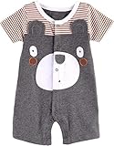 Fiream Baby Boys Summer Short Sleeve Animals Romper