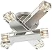 Possini Euro Design Modern Ceiling Light Flush Mount Fixture Aluminum Gray 19 3/4