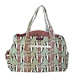 Bungalow360 Vegan Cotton Canvas Duffle Gym Bag (Woodpecker)