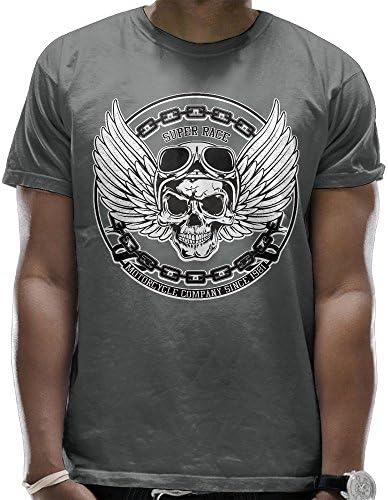 Ghost Skull Black &amp; White Graphic T-Shirt Day Of The Dead Shirts Summer Men's Short-Sleeved T-Shirts