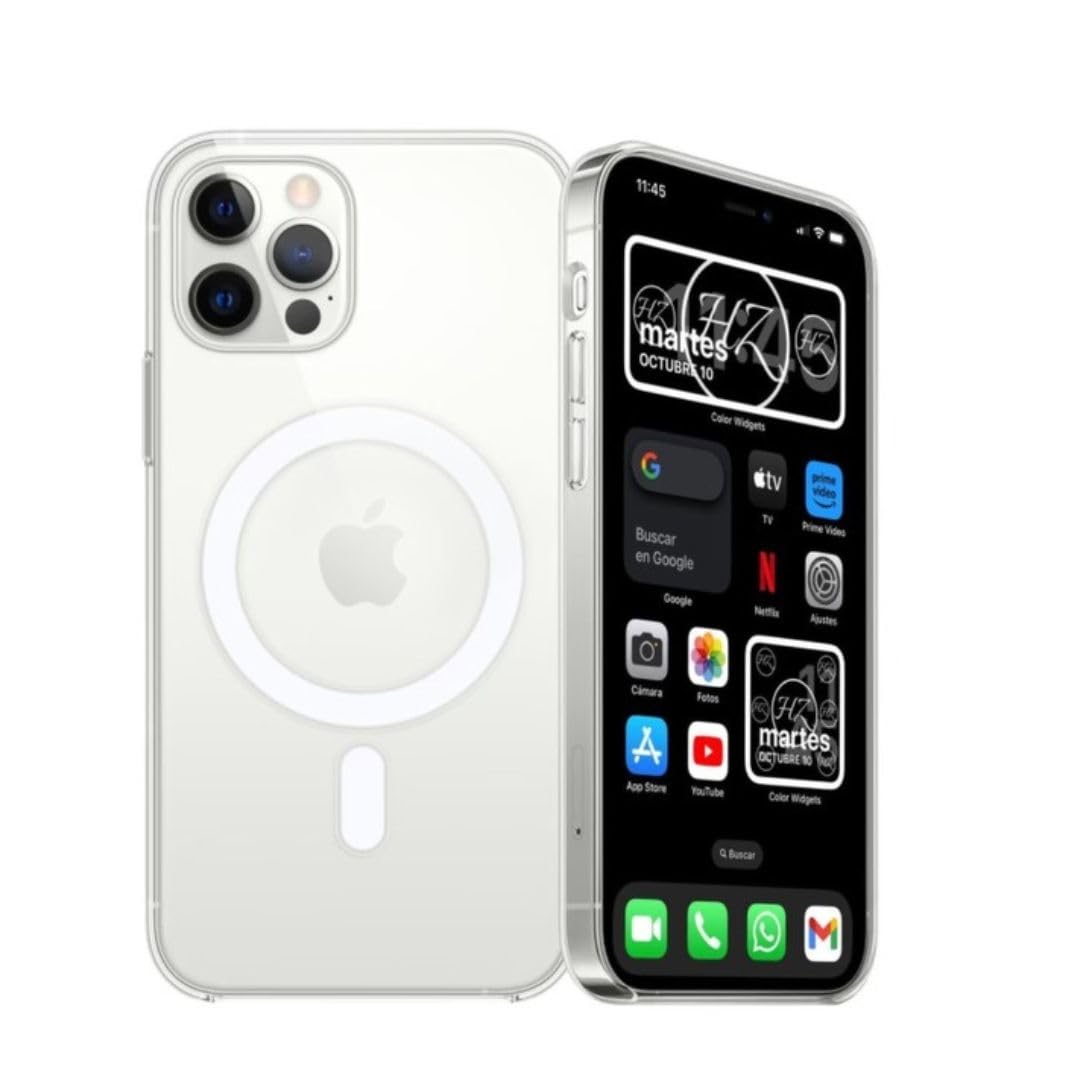 Hz Case Clear | Magnetic Hz Transparent Case | Full Body Protection | PC Material Full Body Anti-Yellowing | Wireless Charging (iPhone 14 Pro)