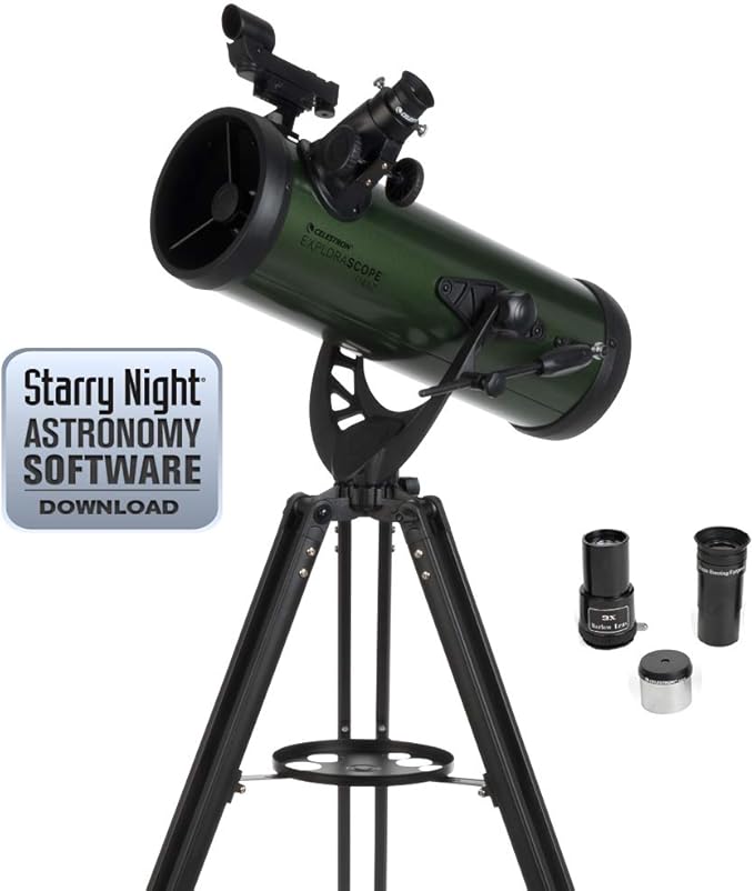 Celestron ExploraScope 22103 114AZ Reflector Telescope Amazon.co.uk