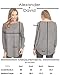 Alexander + David Womens Casual Loose Pullover Boyfriend Sweater with Crewneck Round Hem