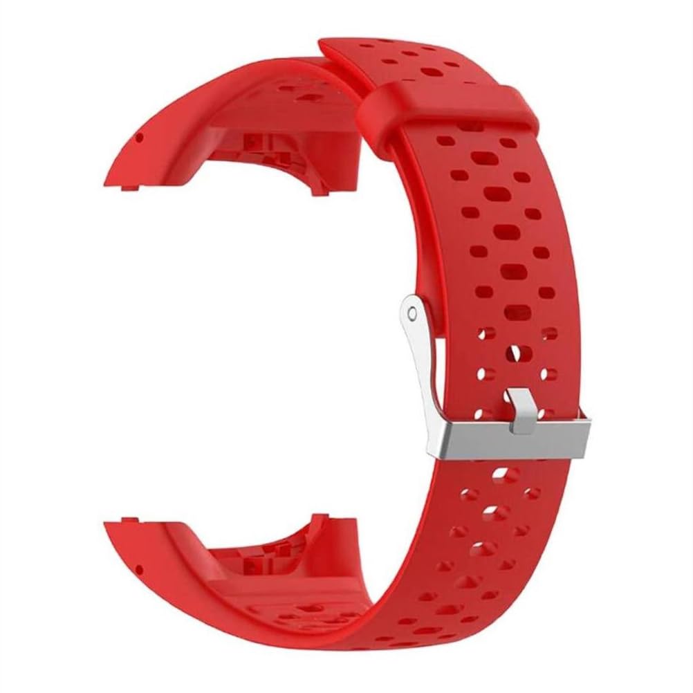 INF Silicone Watch Strap Compatible with Polar M400 / M430 Smartwatch, Sports Silicone Replacement Watch for Men and Women, Adjustable Breathable Straps for Polar M400 / M430 with Tools (Red)