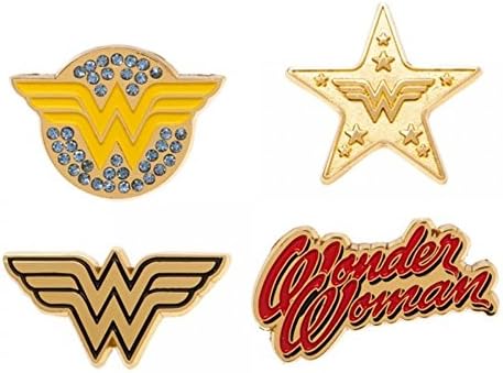 Batman Lapel Enamel Metal Mini Pin Badge Set (Woner Woman)