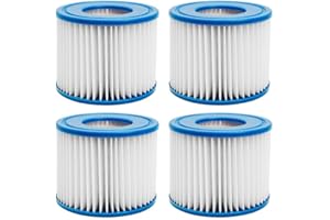 LYJHKJ Type VI Inflatable Hot Tub Filters Cartridge and SPA Filters Replacements Compatible with Coleman Saluspa 90352E 58323 90427E, Lay-Z-Spa Hot Tub Filter Cartridge, 4 Pack
