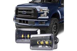 Tecoom Fog Lights Set of 2 Compatible with Ford F150 2015-2020 Aprroved by DOT SEA Waterproof Bright 3200 lumen LED Fog Driving Light Road Off Lights