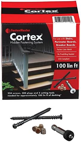 FastenMaster Cortex Concealed Deck Fasteners - Trex Clamshell - 100sq.ft