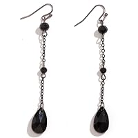 thumbnail image 2 of Handmade Coffin Earrings - Choose Red Or Black Enamel & Hook Color - Gothic Halloween 2 of 6
