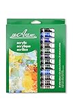 Grace Art Acrylic Paint 12ml Tube Color Set (24)