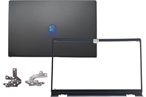 Replacement Laptop LCD Back Cover Top Case Rear Lid with Hinges and Front Bezel Frame for Dell Inspiron 15 3510 3511 3515 15.