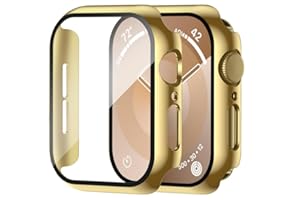 Smiling 2 Pack Case Compatible with Apple Watch SE 3 (2025)/ SE 2/ SE/Series 6/5/4 40mm with Tempered Glass Screen Protector,
