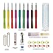 BEST CROCHET HOOK SET WITH ERGONOMIC HANDLES FOR EXTREME COMFORT. Perfect Crochet Hooks for Arthritic Hands, Smooth Needles for Superior Results & 22 Knitting Accessories to use with all Patterns.
