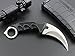 HOSANA Karambit Knife Stainless Steel Fixed Blade Tactical Knife with Sheath and Cord Nice Knife for Hunting Camping Fishing and Field Survival (Silver)