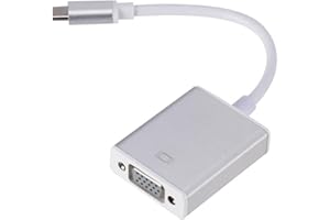 TTTLLNN Lightweight USB C to VGA Converter Cable Double Female Connector Line for Connecting Laptops to Monitors Or TVs