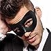 Classic - Men's Black Masquerade Mask - Faux Leather - Venetian - Mens - Unisex - Fancy Goods