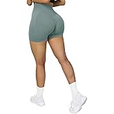 SUUKSESS Women Seamless Booty Shorts Butt Lifting High Waisted Workout Shorts