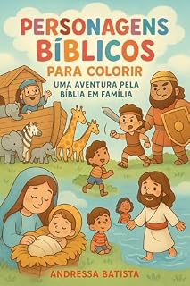 Livro Personagens Biblicos para Colorir : Uma aventura pela bíblia em família