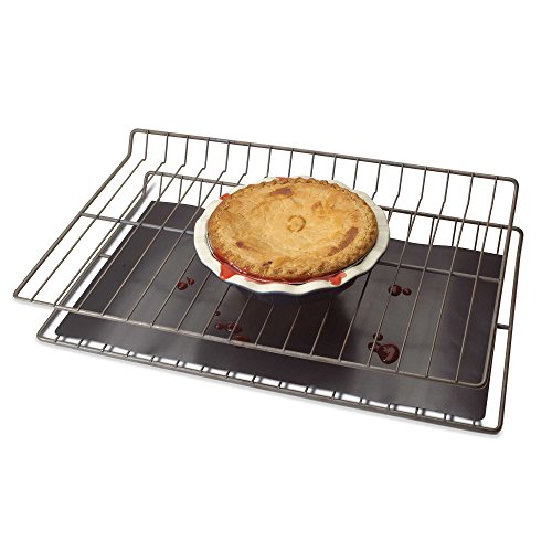HomeCrate Oven Liner, 18" X 26" Durable Non-Stick Sheet, Black