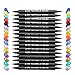 ARTISTORE Dual Brush Pen Art Markers- 48-Colors - Dual TIP Brush Pens Watercolor Markers - (Set of 48)