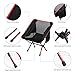 MARNUR Folding Camping Chair Ultralight Portable Camp Chair Lightweight for Fishing Hiking Beach Compact with Aluminum-Alloy Frame/Breathable Fabric/Side Pockets/Backpack Adjustable Height Weight Cap