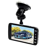 KOBWA Car DVR Recorder,Full HD 1080P Dual Lens Car Dash Cam with Night Vision,Parking Monitor Camera Video Recorder for Vehicle